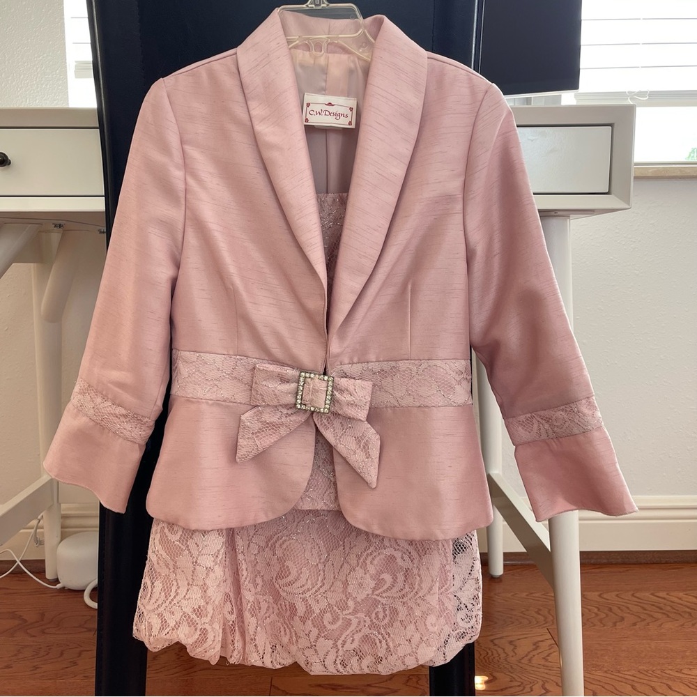 C.W. Designs Girls 3 Piece Suit Large (girls)